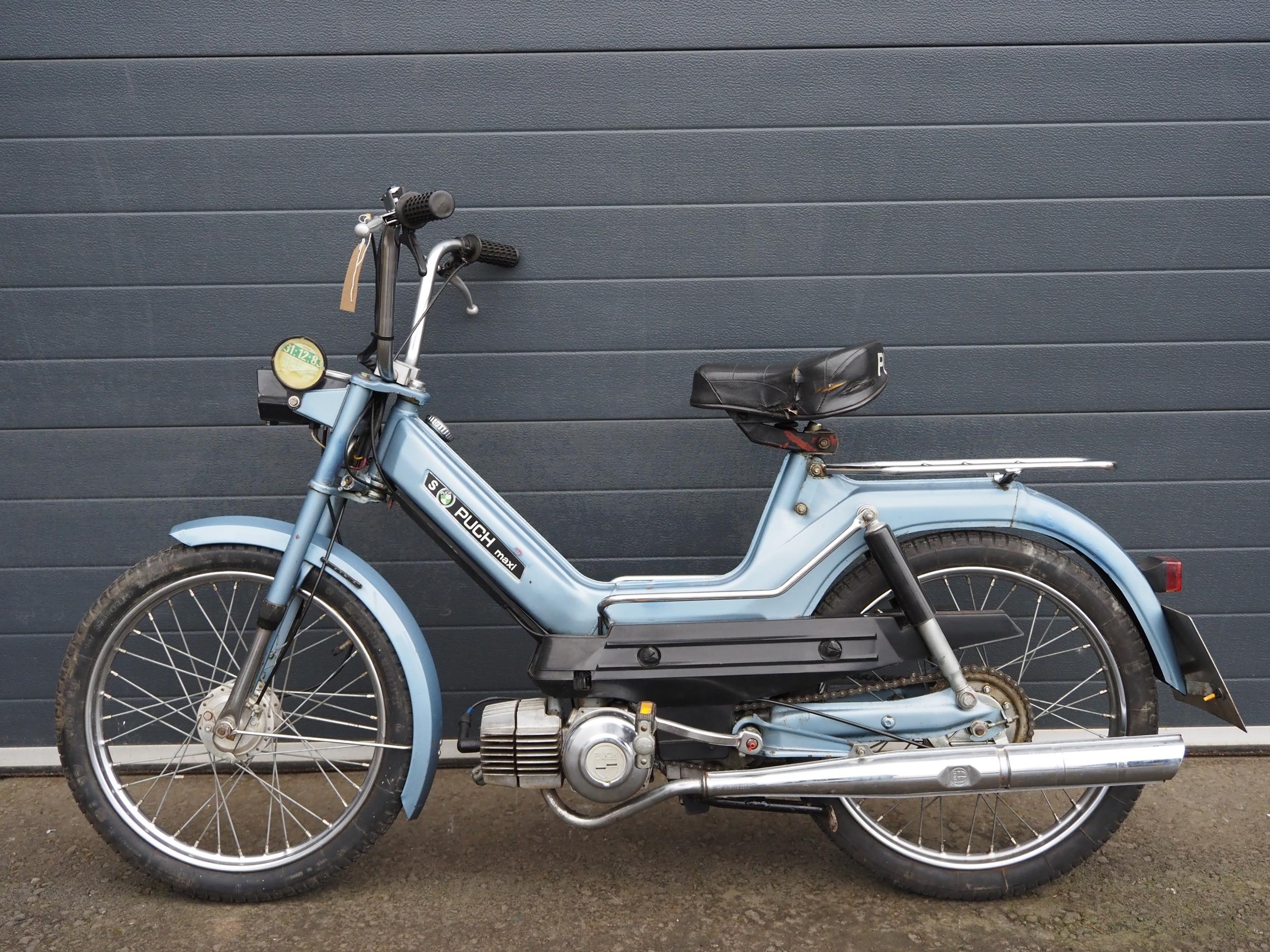 Puch Maxi S moped. 49cc. 1979. Frame No. 5330703 Engine No. 5330703 Runs and rides. Needs light - Image 7 of 7