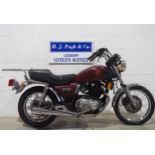 Suzuki GS450 motorcycle. Runs but will require recommissioning. Import. Come with Nova document.