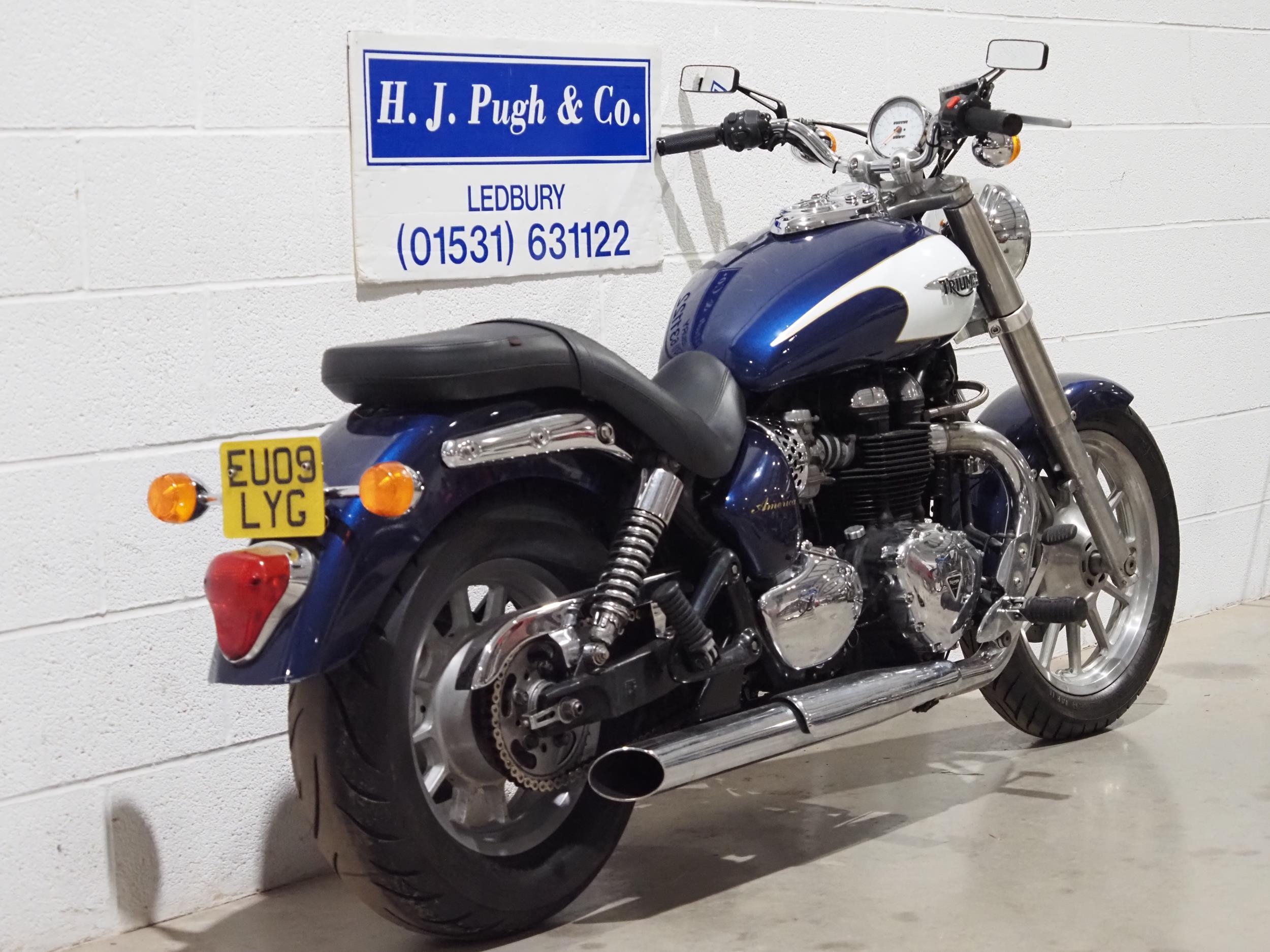 Triumph Bonneville America 865 motorcycle. 2009. 865cc. Runs and rides. MOT until 23.04.25. Has - Image 4 of 7