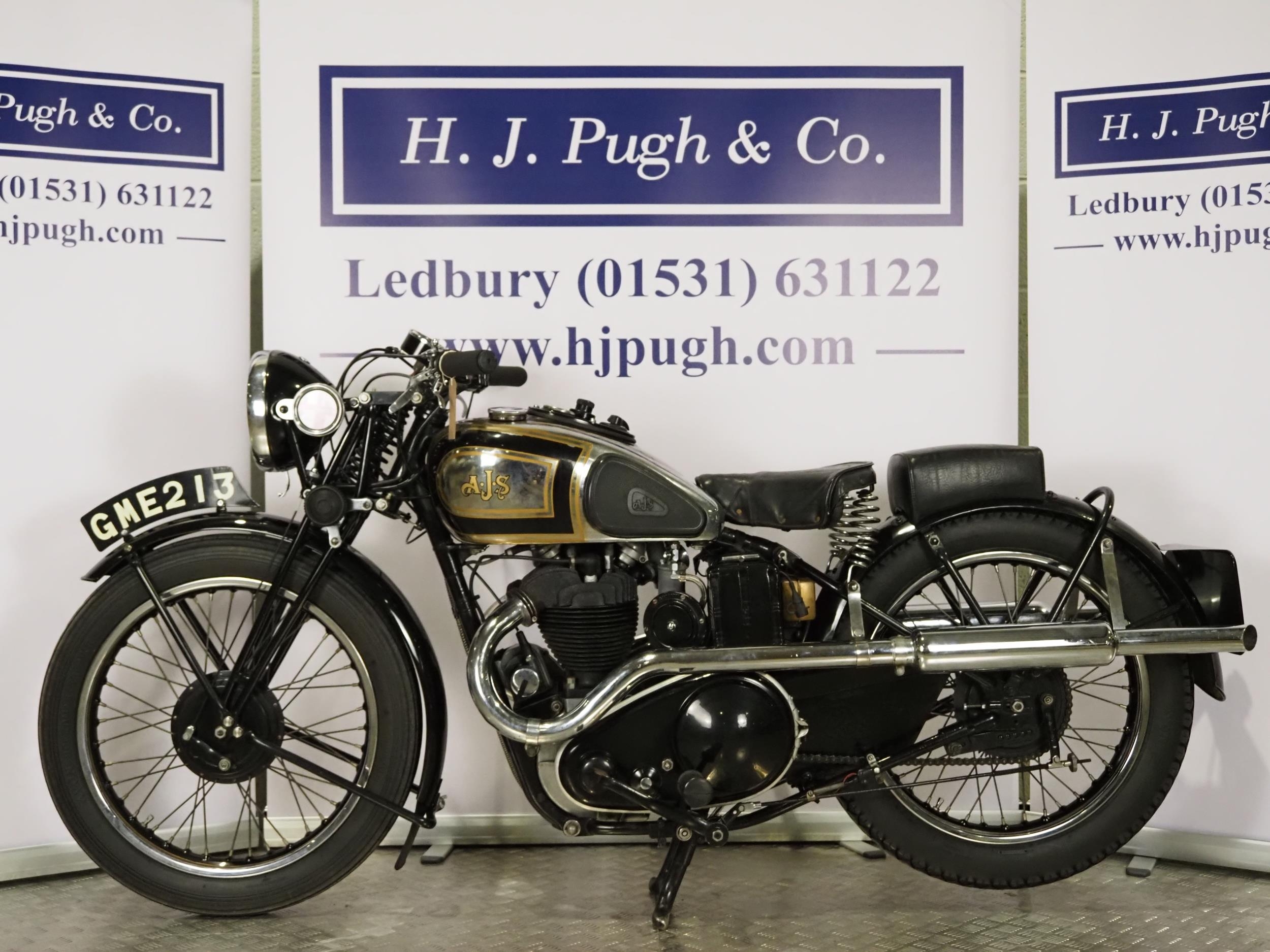 AJS Model 26 motorcycle. 1937. 347cc Frame No. 6431 Engine No. 37/26/5147S Runs and rides, last - Image 13 of 13