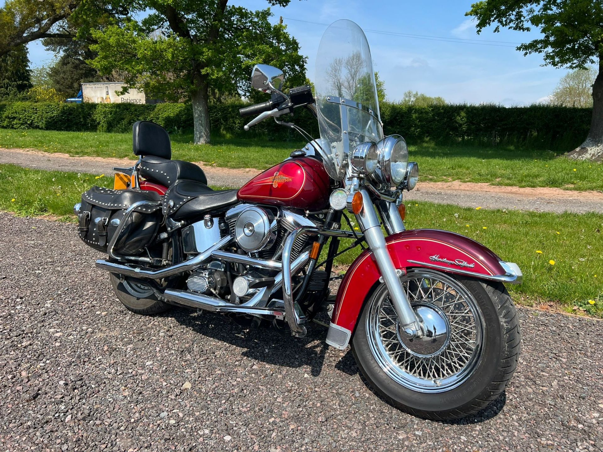 Harley Davidson FLSTC Heritage Softail motorcycle. 1995. 1340cc. Runs and rides well, ridden to
