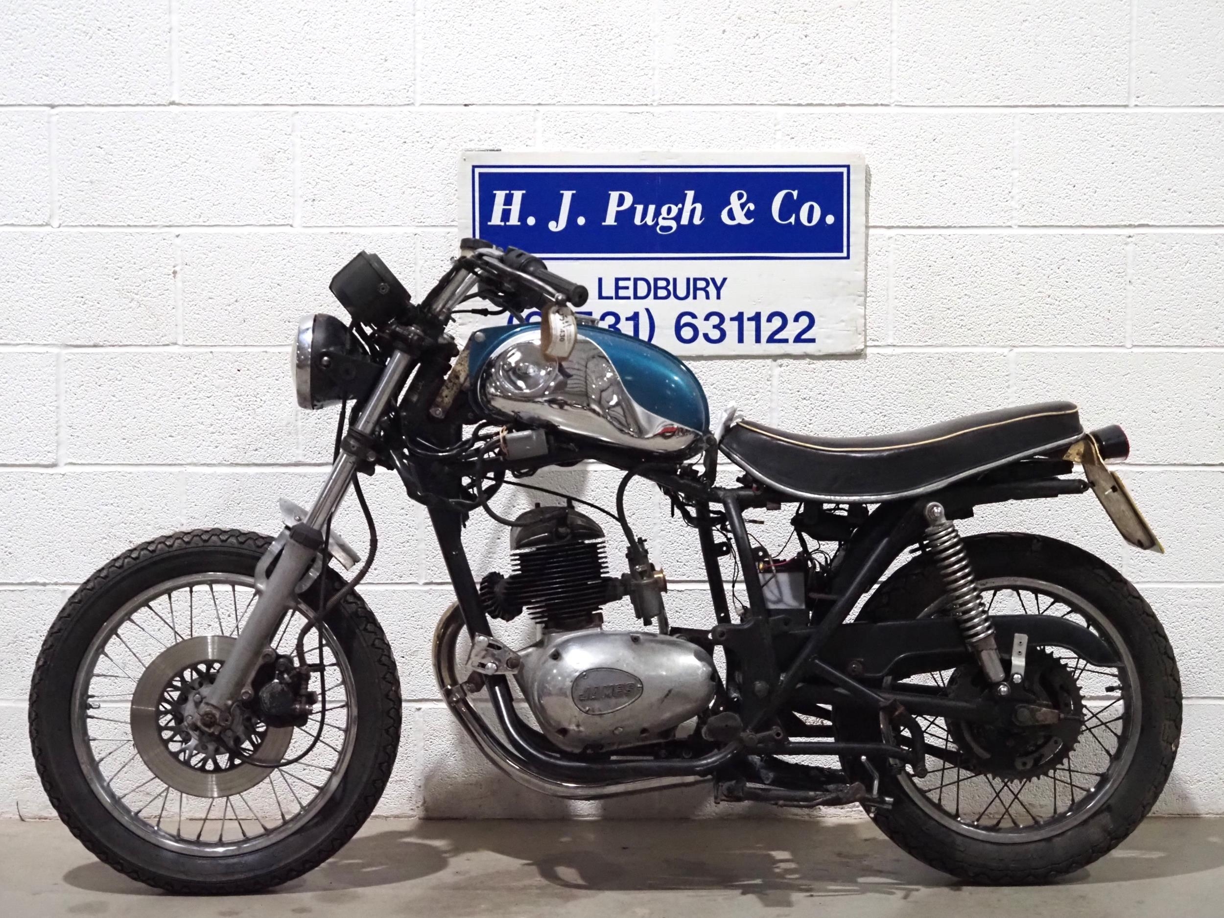 Suzuki GS250T motorcycle project. 1980. Fitted with a James 207 engine which turns over with - Image 6 of 6