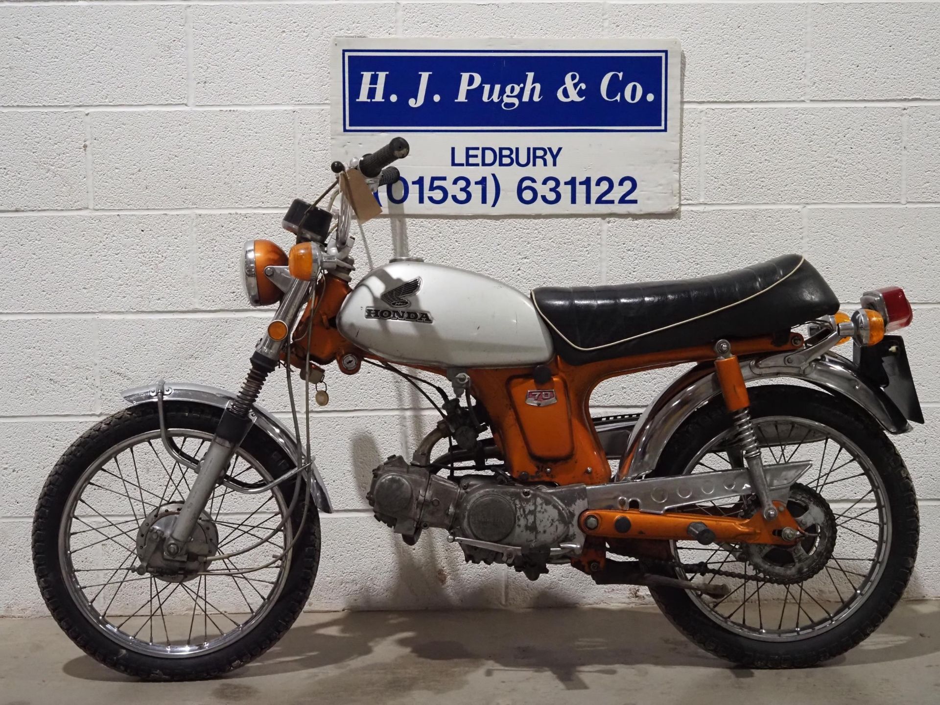 Honda CL70 motorcycle. 1970. 70cc. Frame No. CL70-203332 Engine No. CL70E-203322 Engine turns over - Image 8 of 8