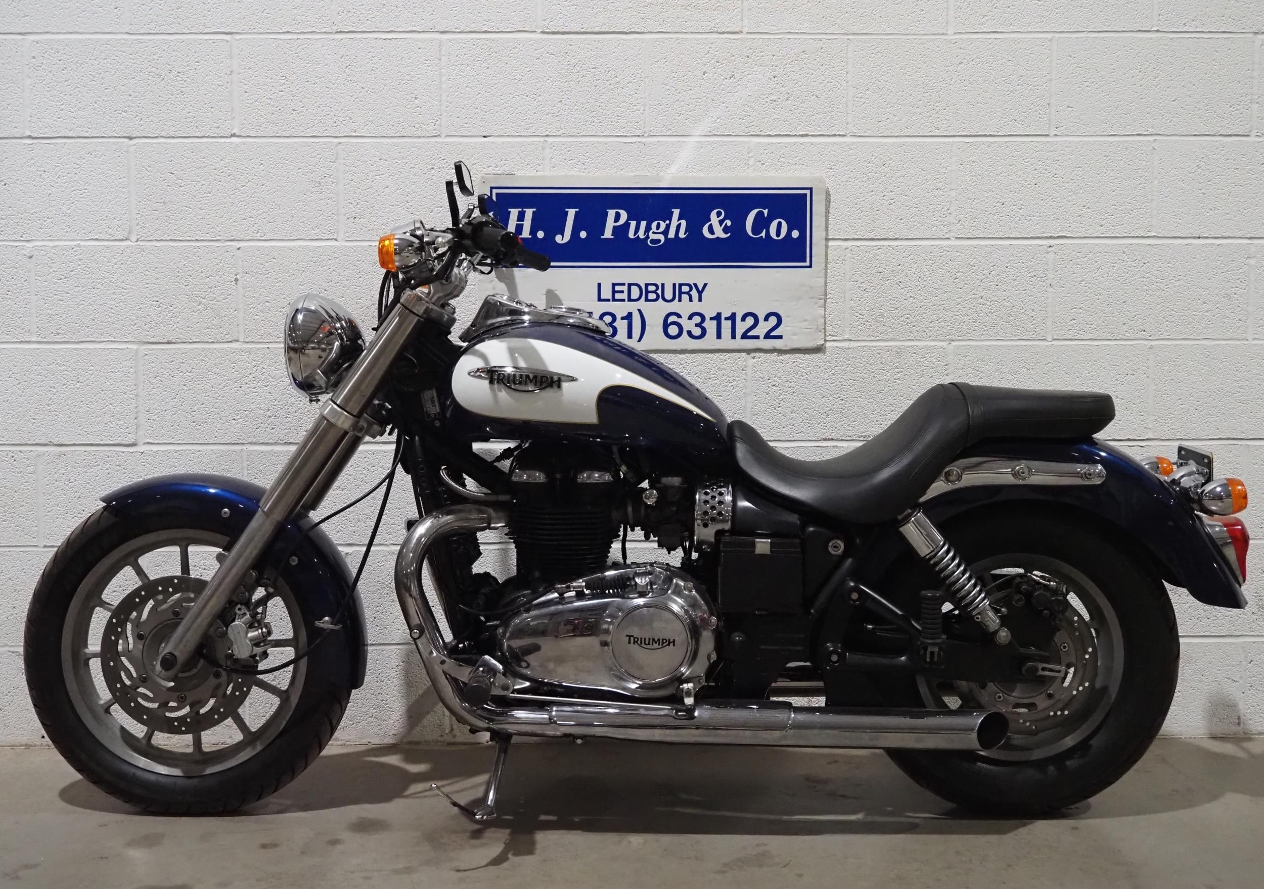 Triumph Bonneville America 865 motorcycle. 2009. 865cc. Runs and rides. MOT until 23.04.25. Has - Image 7 of 7