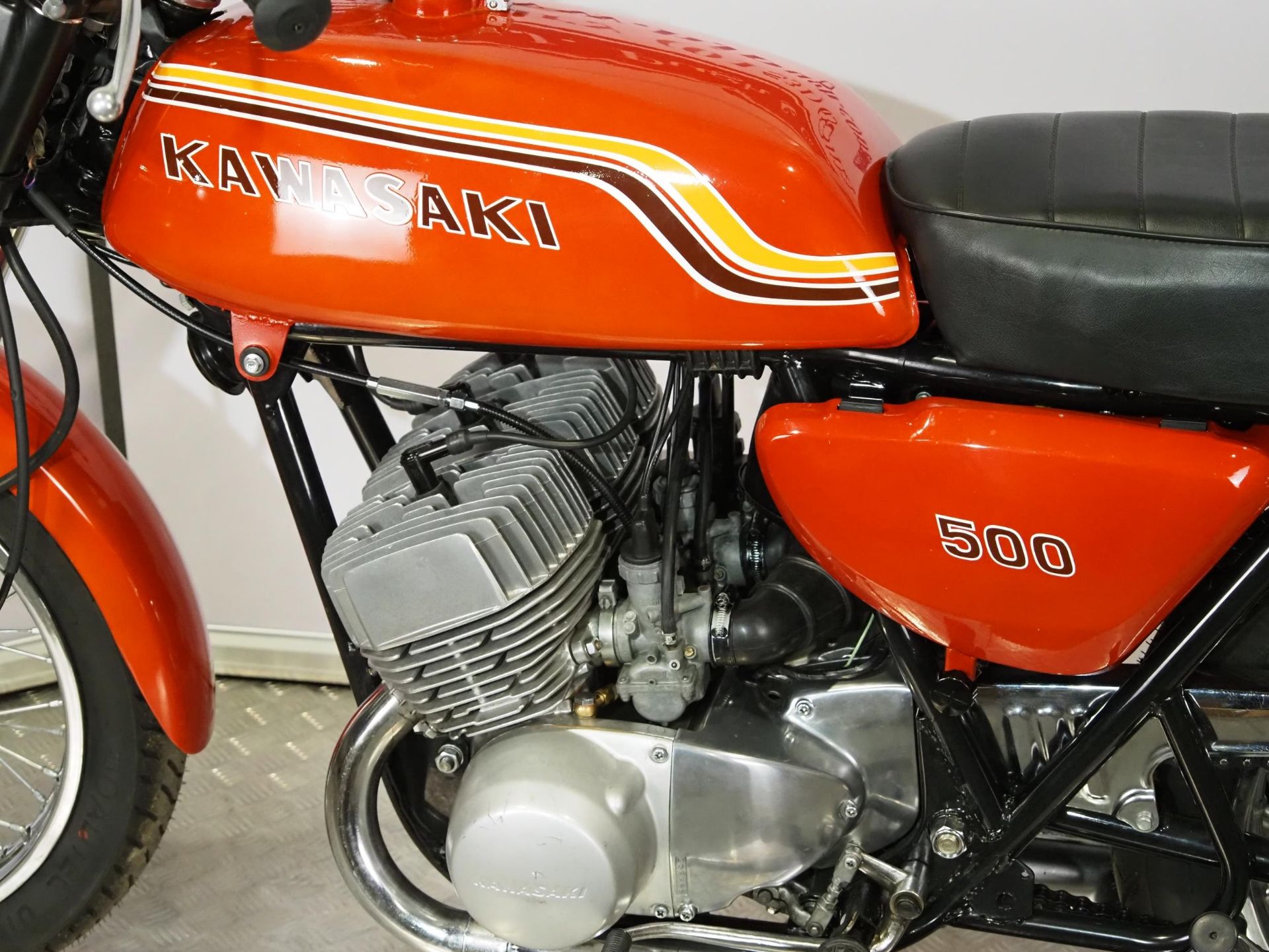 Kawasaki H1B 500 motorcycle. 1971. 498cc. Frame No. KAF-52740 Engine No. KAE-57019 Runs and rides. - Image 8 of 9
