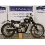 Triumph T100S trials motorcycle. 1960. 500cc Frame No. T100S H61881 Engine No. T100S H61881 Runs and