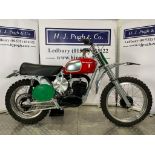 Husqvarna 250 motocross bike. 1971. 250cc. Frame No. 114132 Runs and rides. Has undergone a complete