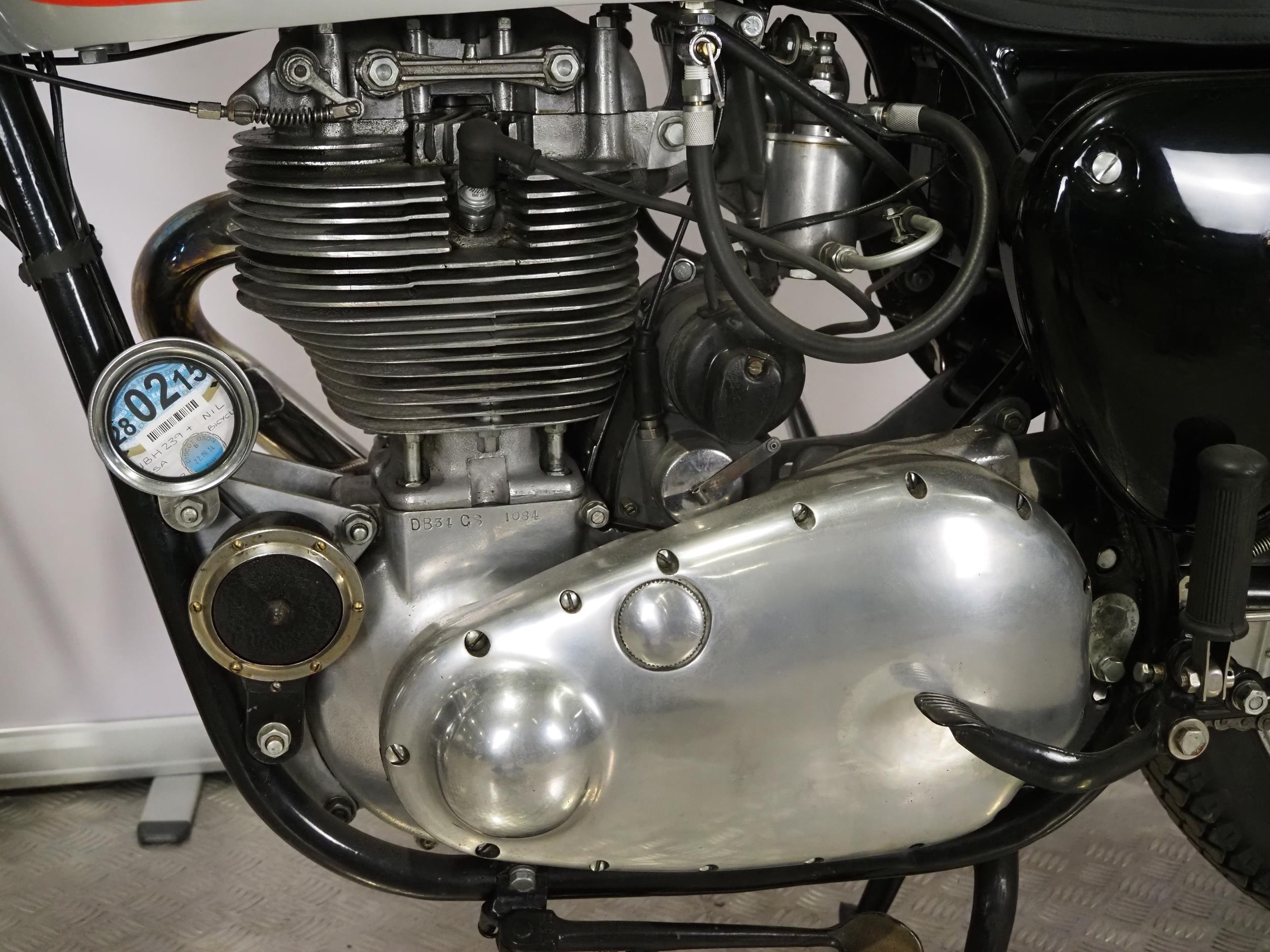 GSA Goldstar motorcycle. 1955. 500cc Frame No. CB32 2593 Engine No. DB34 GS 1084 Engine turns over - Image 8 of 9
