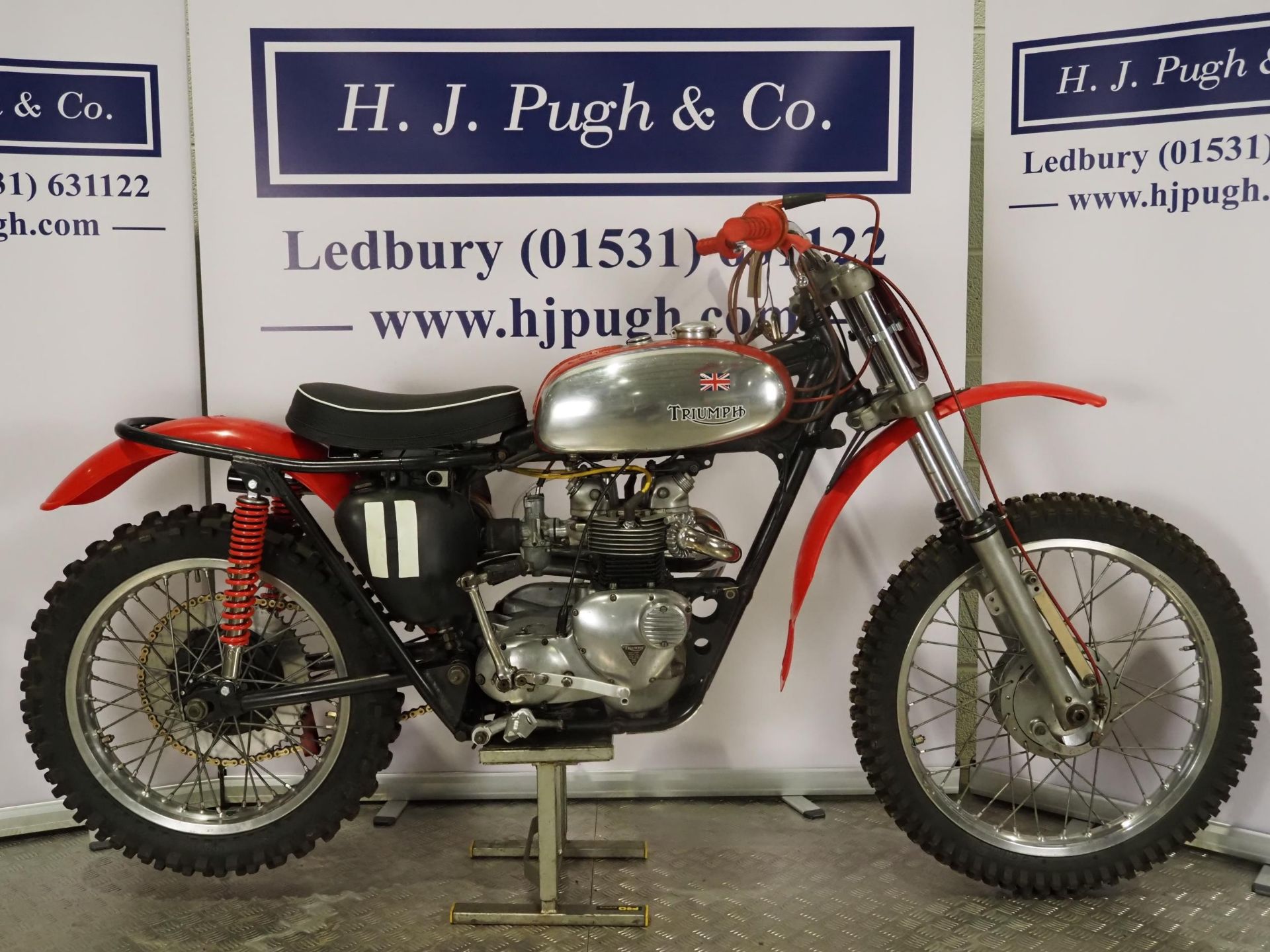 Triumph T90 trials motorcycle. 1965. 350cc Frame No. T10055H48532 Engine No. T90H33266 Runs and