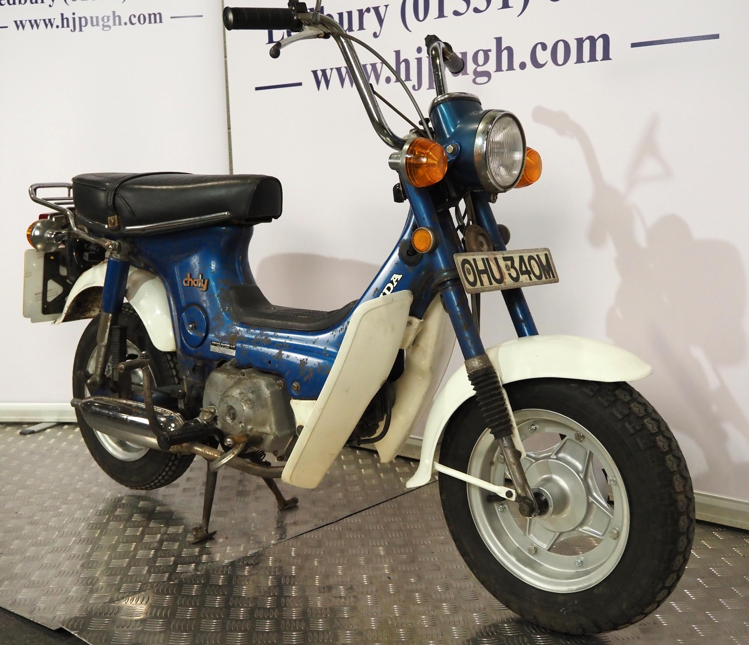 Honda CF70 Chaly motorcycle. 1973. 72cc Frame No. CF702008771 Engine No. CF70E208818 UK supplied - Image 2 of 6