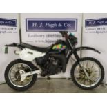 Kawasaki KMX125 motorcycle. 1997. 124cc Runs and rides. Reg. R778 VDV. V5. Key