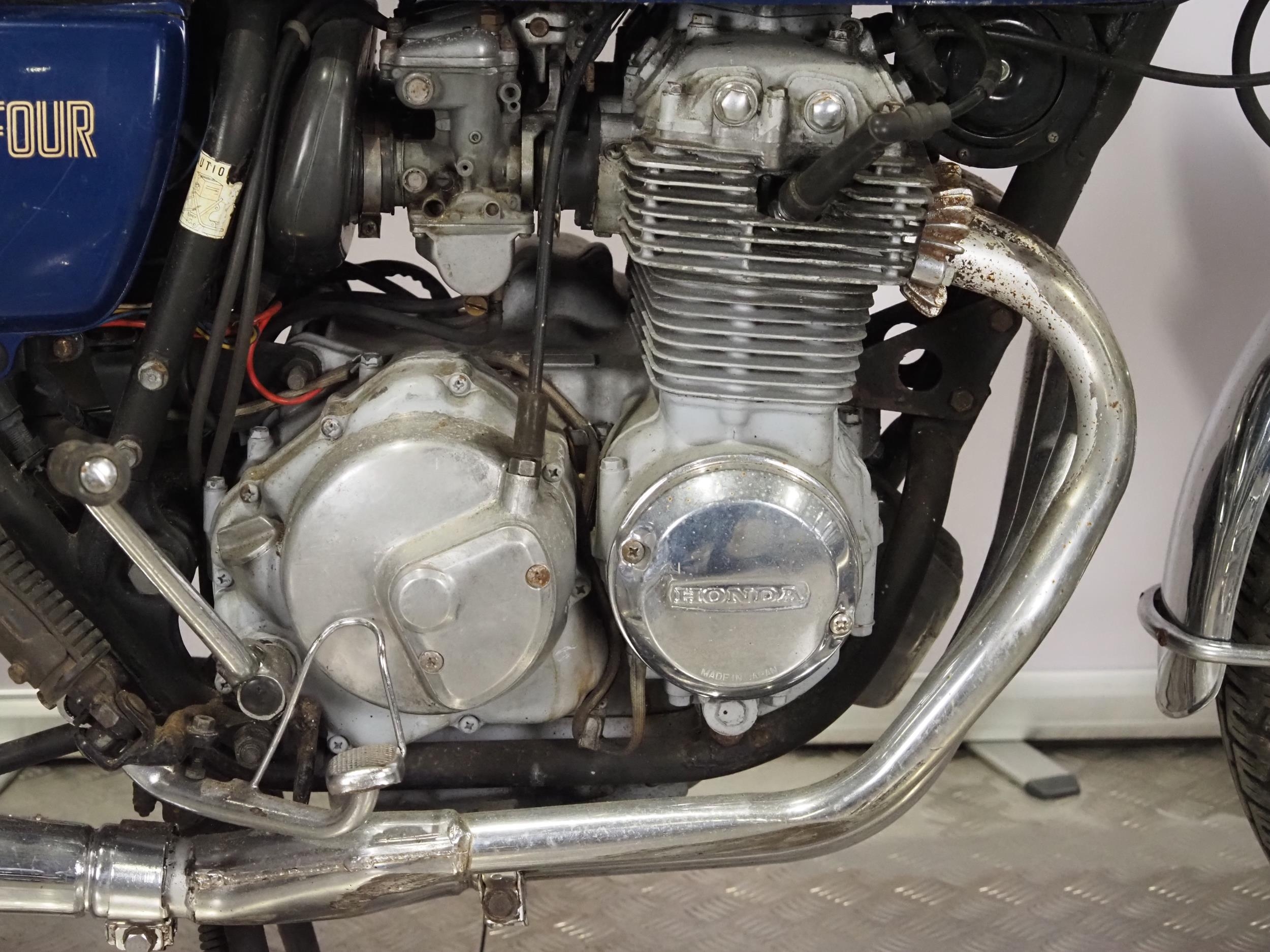 Honda 400/4 Supersport motorcycle. 1975. 408cc Frame No. CB400F-1037786 Engine No. CB400FE-1037872 - Image 4 of 7