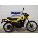 Yamaha DT400 trail motorcycle. 1977. 398cc Runs and rides. Reg. TJA 380R. Part of V5. Keys