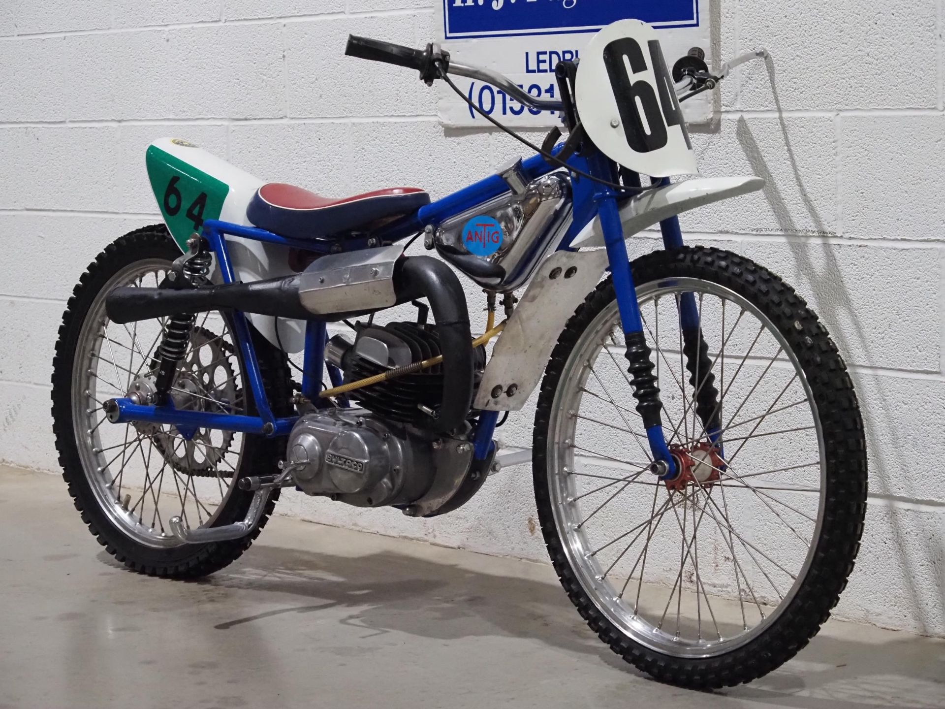 Antig Bultaco grass track bike. 250cc. Frame No. 75336 Engine No. TM21800030 Last ridden in March - Image 2 of 5