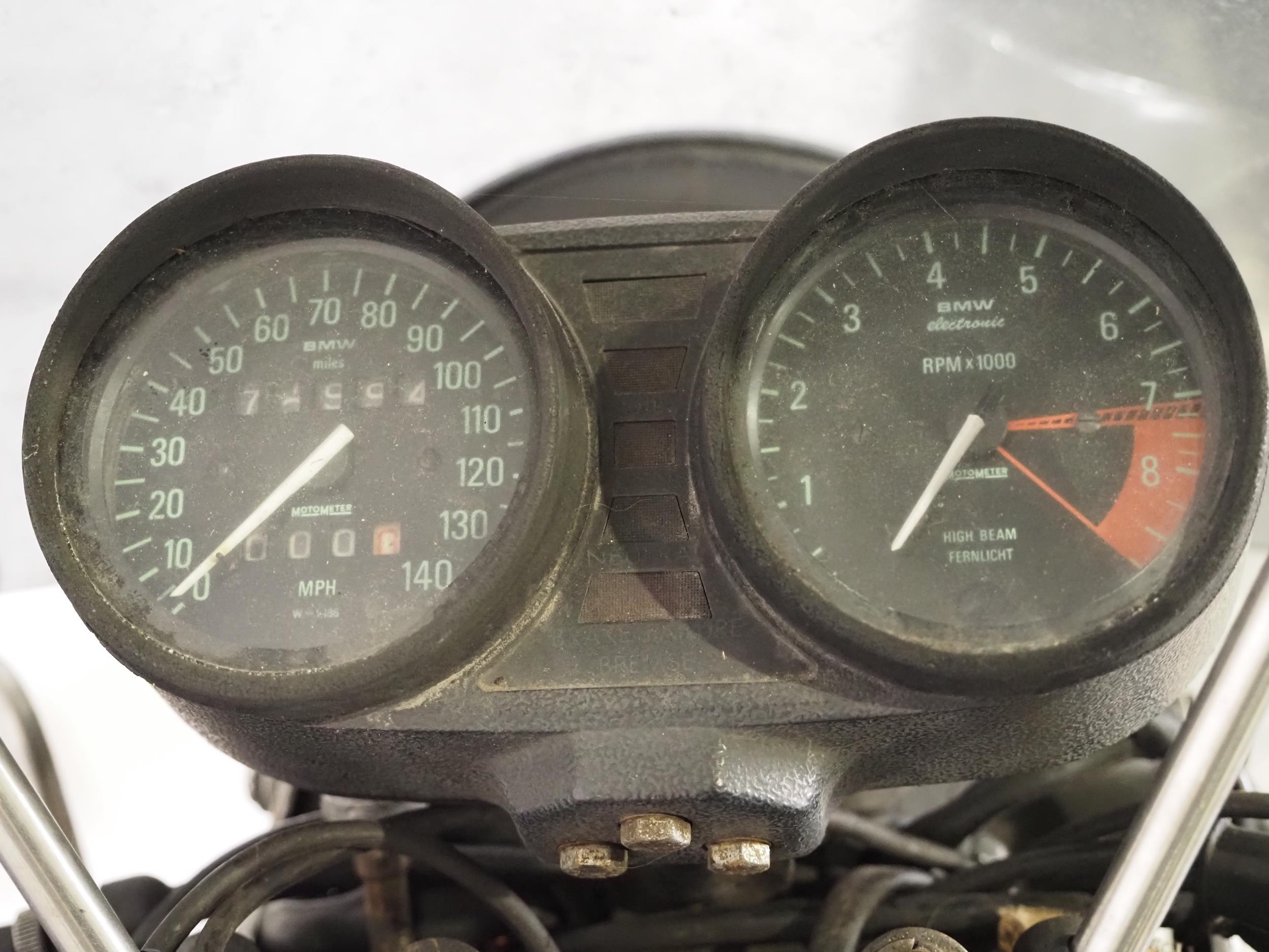 BMW R80 motorcycle. 1980. 797cc Frame No. 6030892 Engine No. 6030892 Reg. CBW 745V. V5 - Image 6 of 7