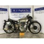 Norton International motorcycle. 1937. 490cc Frame No. 40 84803 Engine No. 67158 Engine turns over