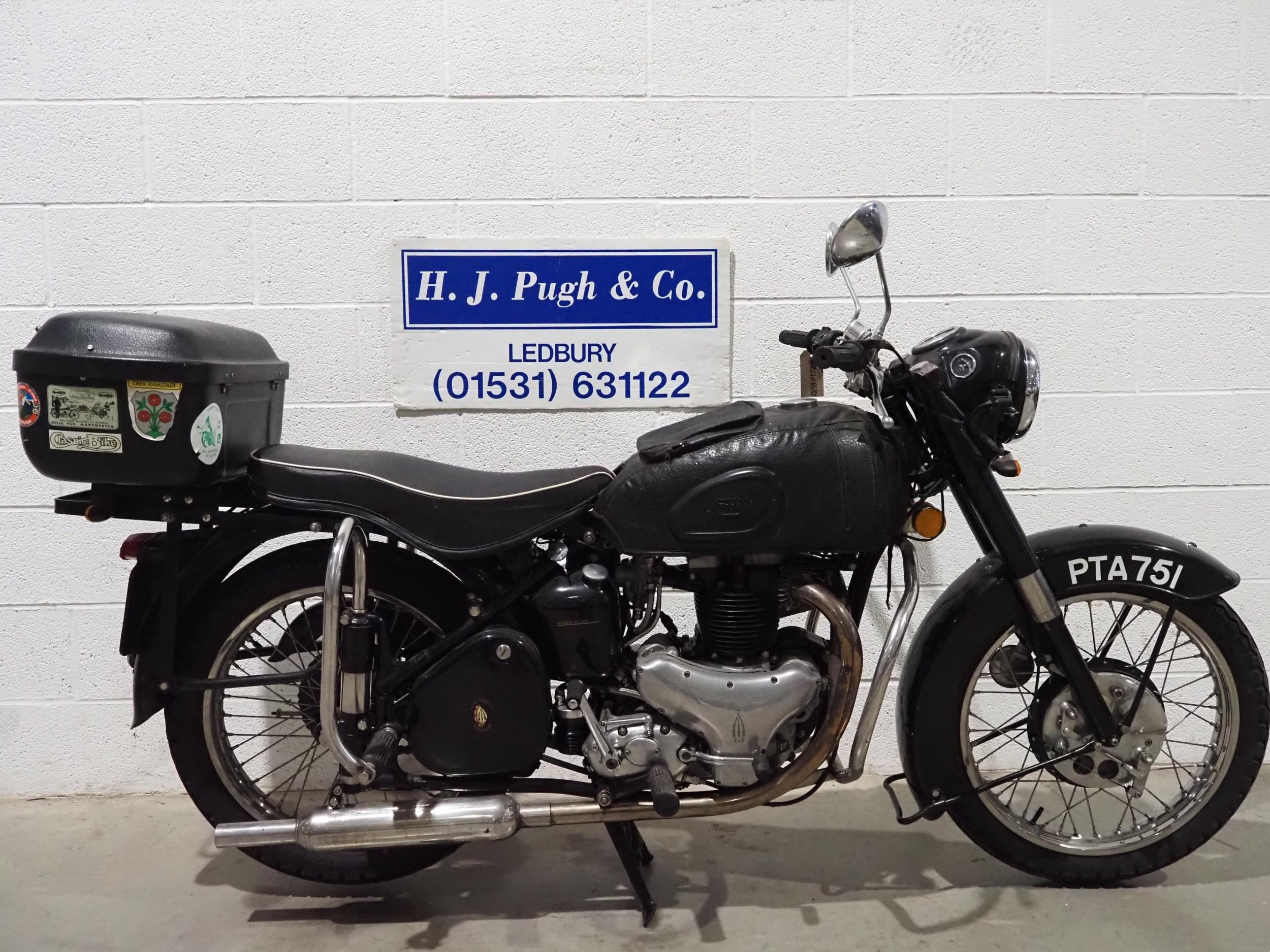BSA A10 motorcycle. 1953. 648cc Frame No. BA7510698 Engine No. BA10 14766 - doesn't match V5