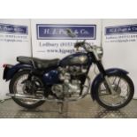 Royal Enfield Bullet motorcycle. 1958. 346cc Frame No. 41907 Engine No. 17364 Part of a deceased