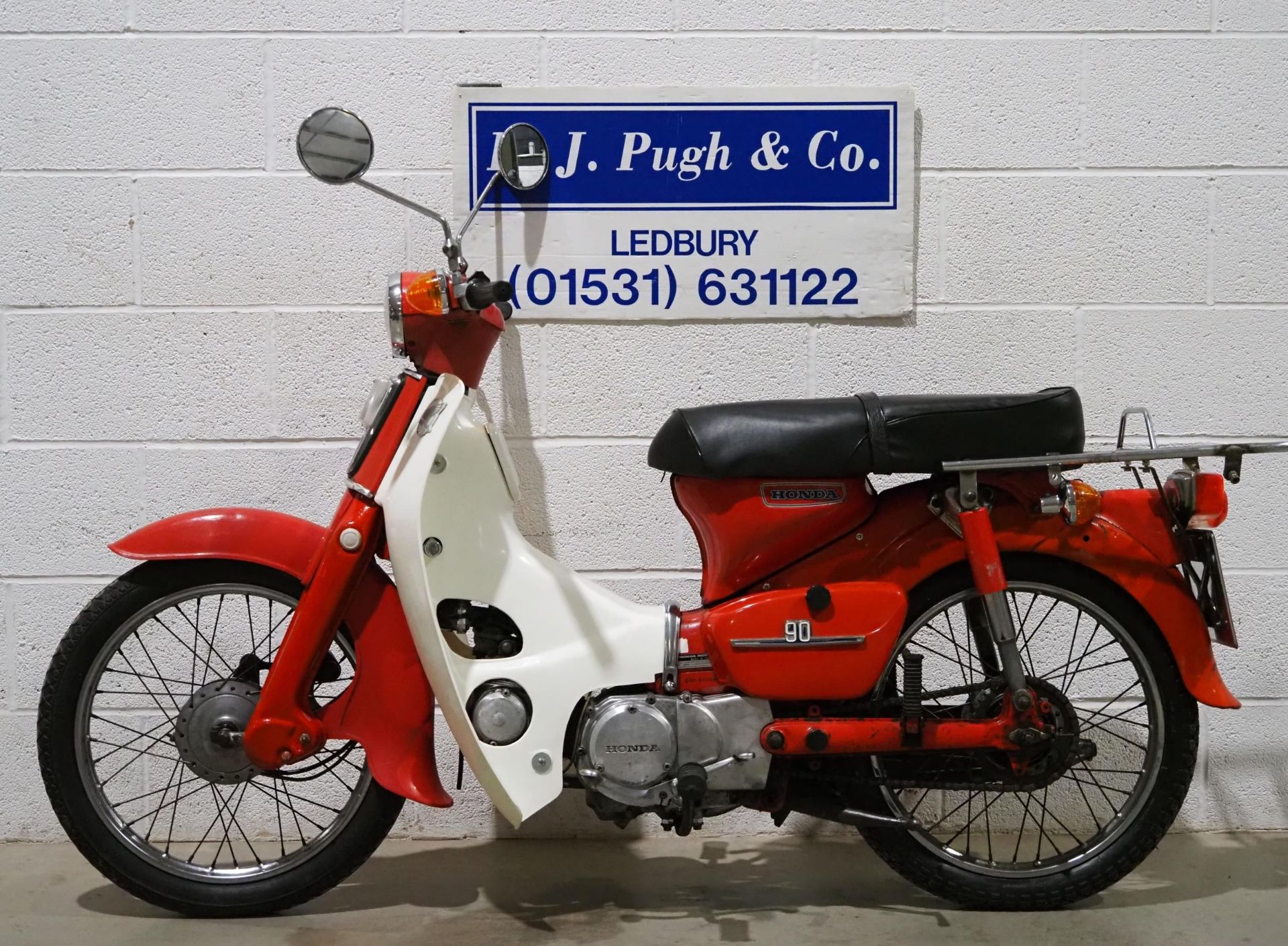 Honda C90 moped. 1977. 90cc. Runs but will need recommissioning as has been stored for some time and - Image 6 of 6