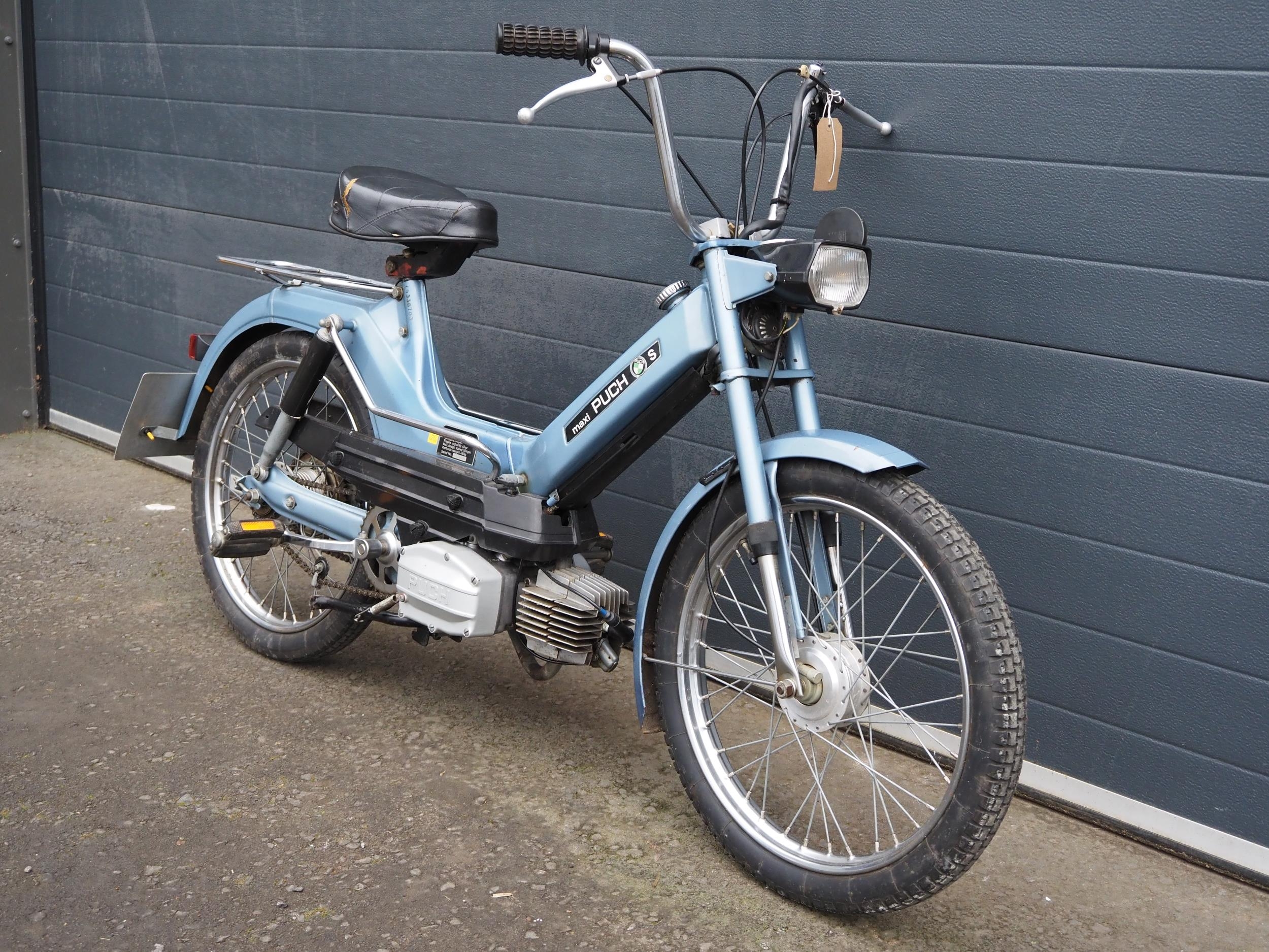 Puch Maxi S moped. 49cc. 1979. Frame No. 5330703 Engine No. 5330703 Runs and rides. Needs light - Image 2 of 7