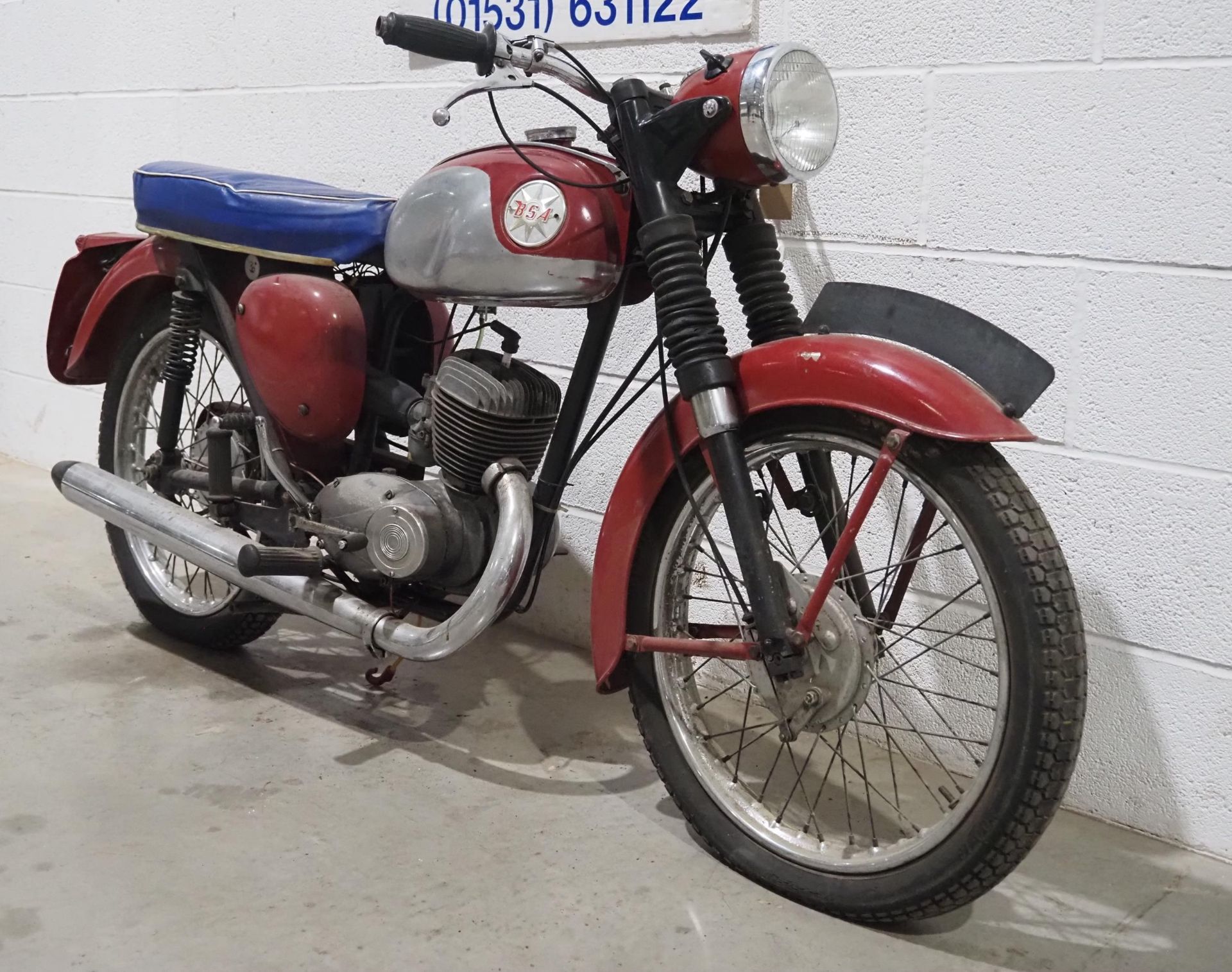 BSA Bantam B175 motorcycle project. 175cc Frame No. PD04319 Engine No. PD04319 Has been dry stored - Image 2 of 6