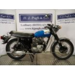 Triumph T100R Daytona motorcycle. 1972. 500cc Frame No. T100RPH18792 Engine No. T100RPH18792 Part of