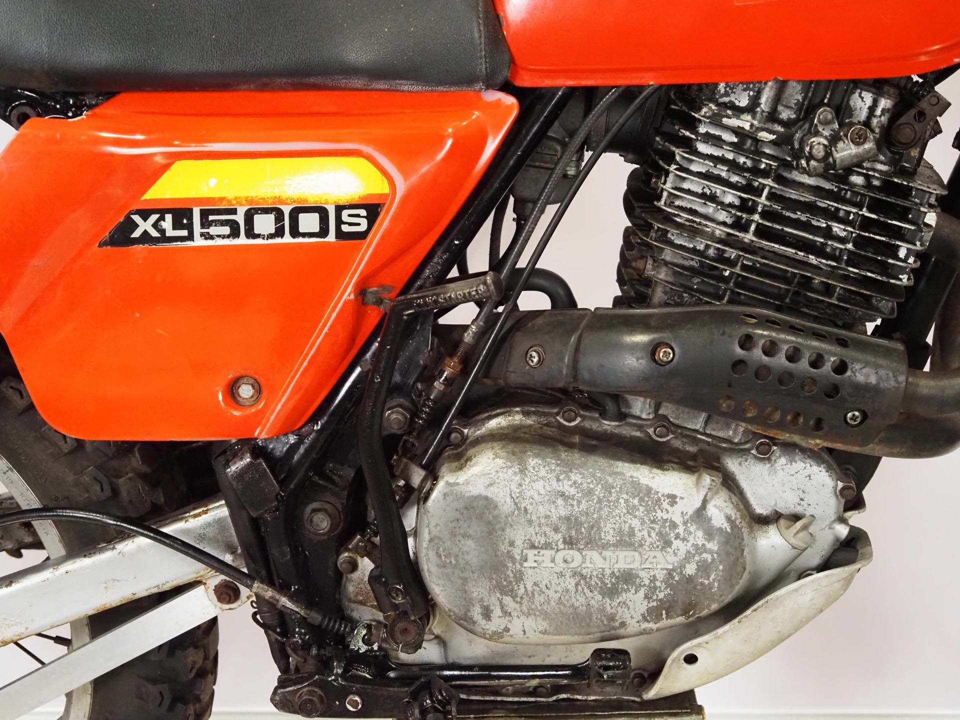 Honda XLS500R motocross bike. 1980. 499cc. Runs and rides. Import. Reg. JUX 363V. V5 and key. - Image 4 of 6