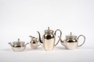 4-teiliges Kaffee-Teeservice Koch & Bergfeld um 1890