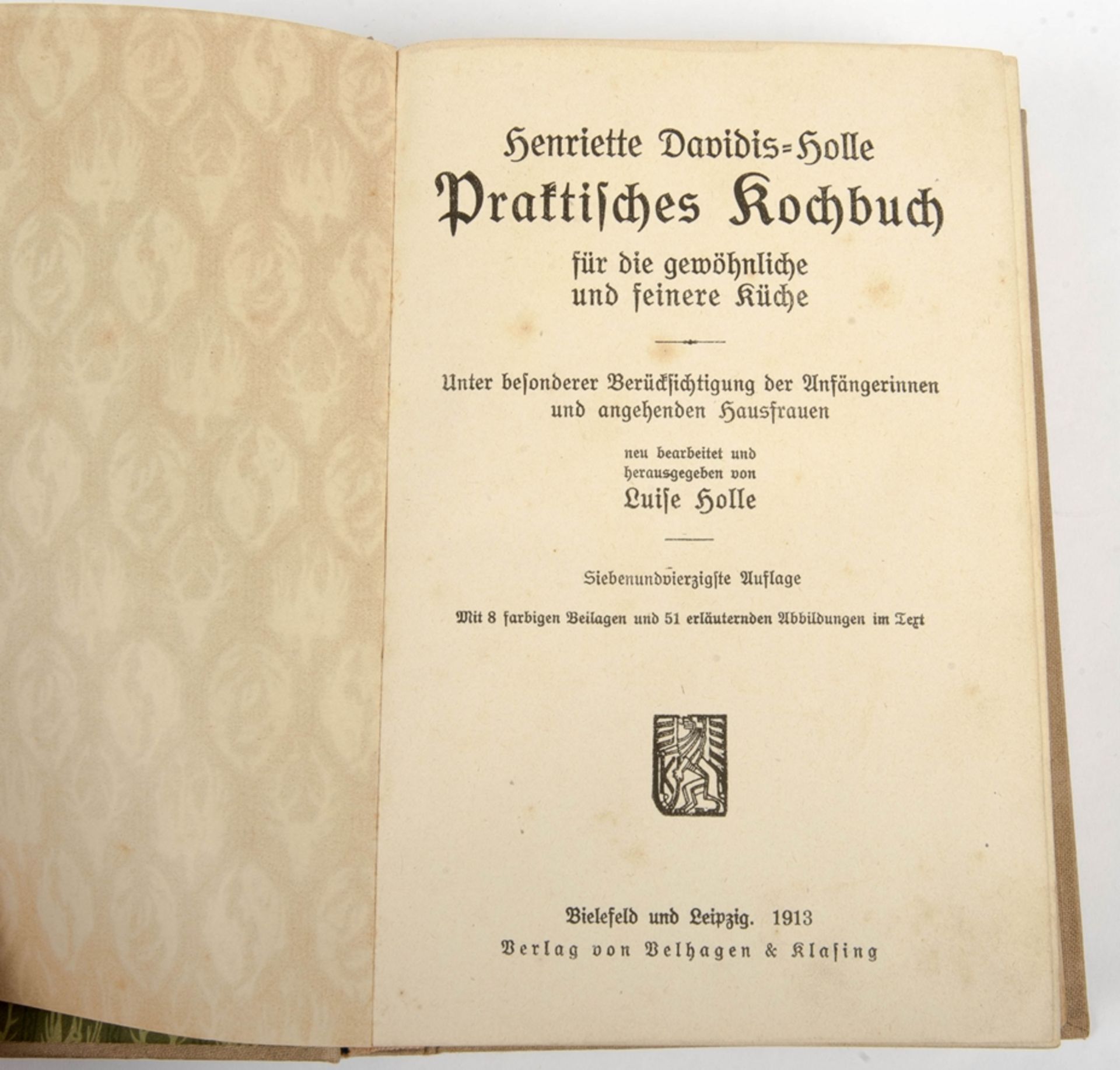 Zwei Kochbücher Henriette Davidis-Holle  1903 und 1913 - Bild 4 aus 5