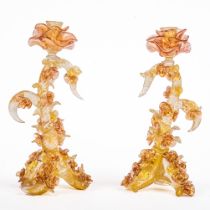 Blüten-Leuchter Paar , Cenedese Nason 1963 -72, UNIKAT
