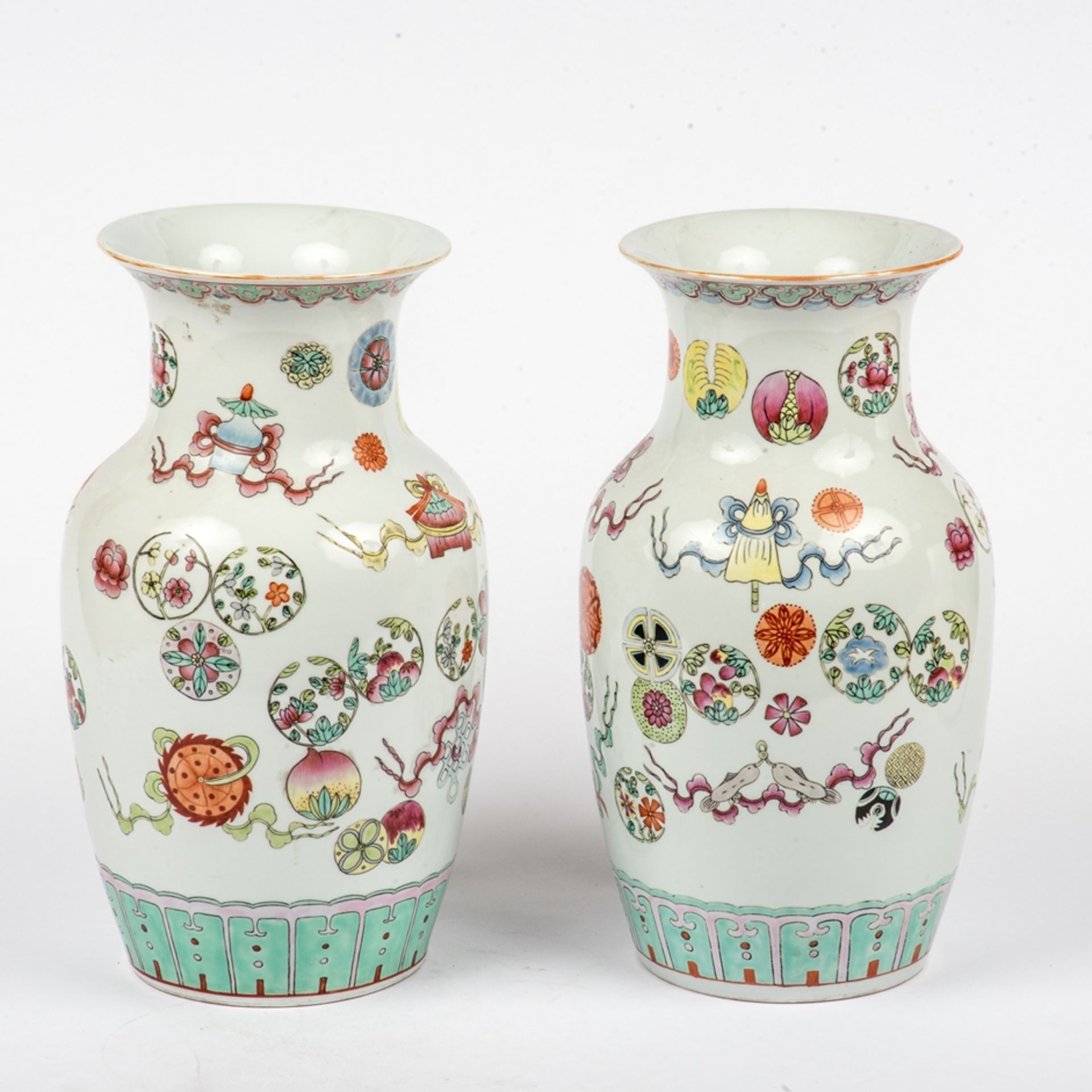 1 Paar Vasen , China 20. Jh. - Bild 2 aus 2