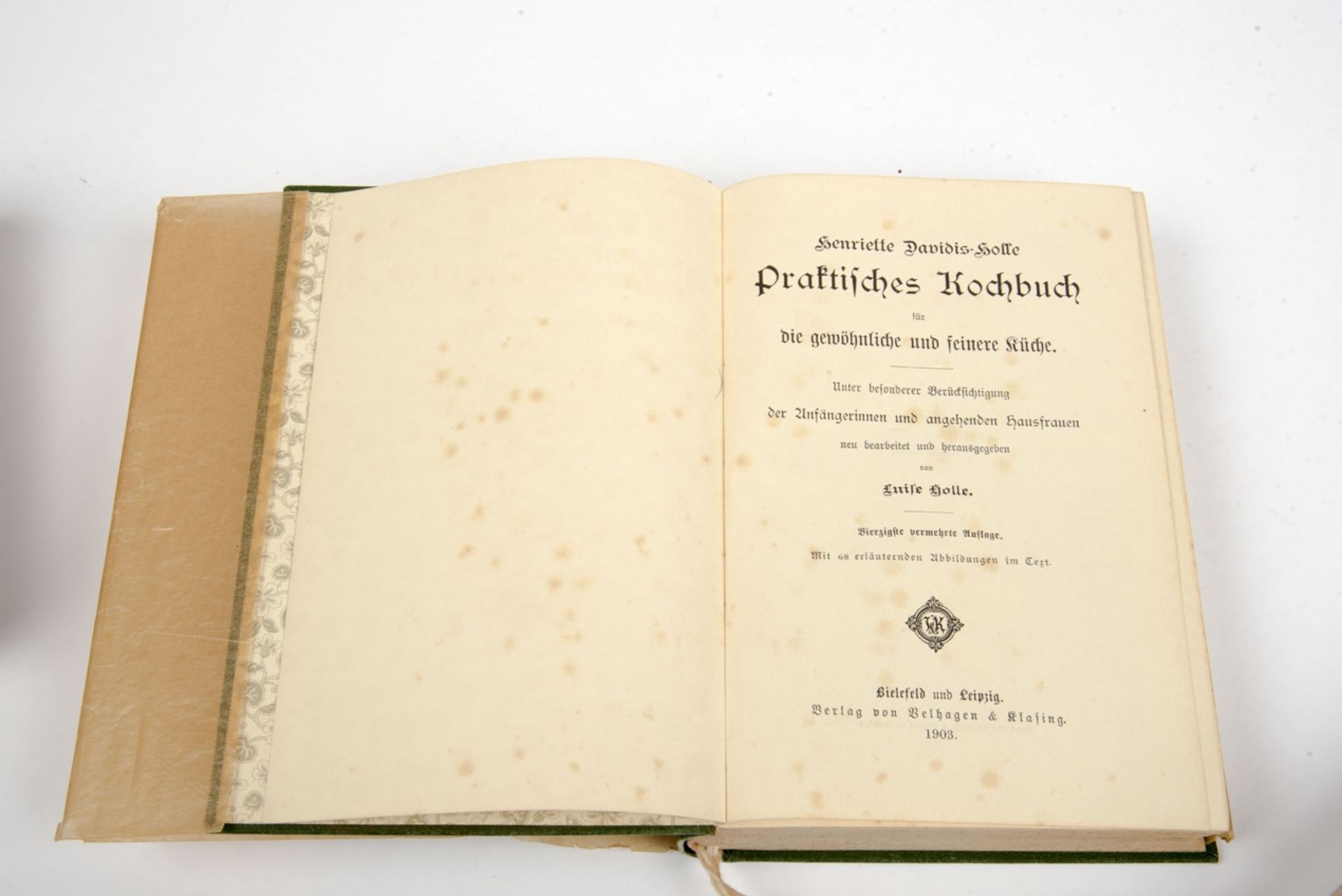 Zwei Kochbücher Henriette Davidis-Holle 1903 und 1913 - Image 2 of 5