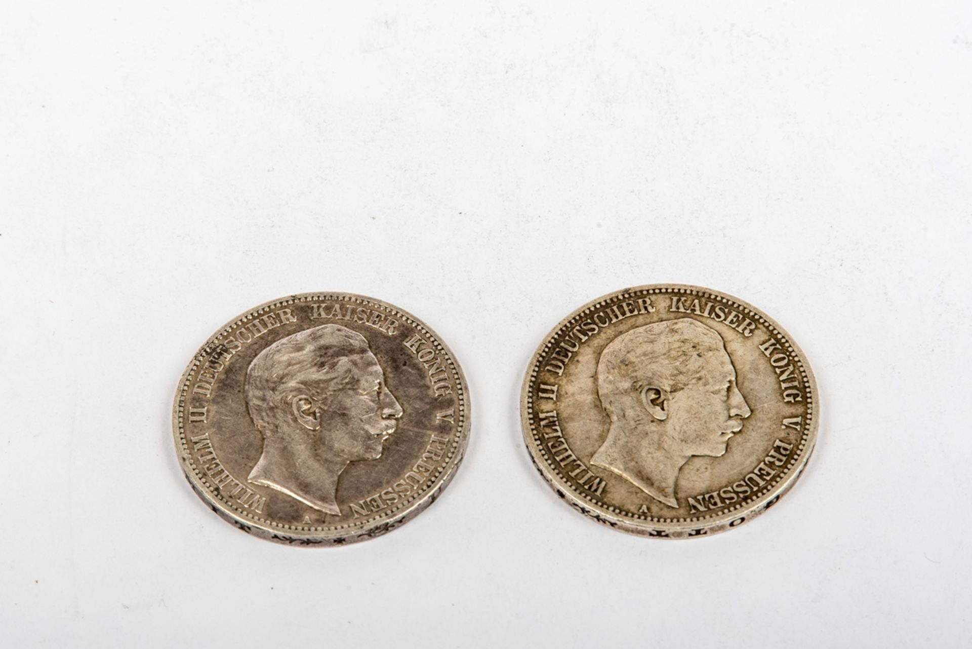 2 Münzen, 5 RM, Wilhelm II von Preußen