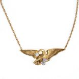 Collier mit Adler und  Brillanten