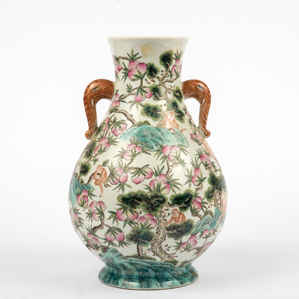 Henkelvase, China - Image 2 of 3