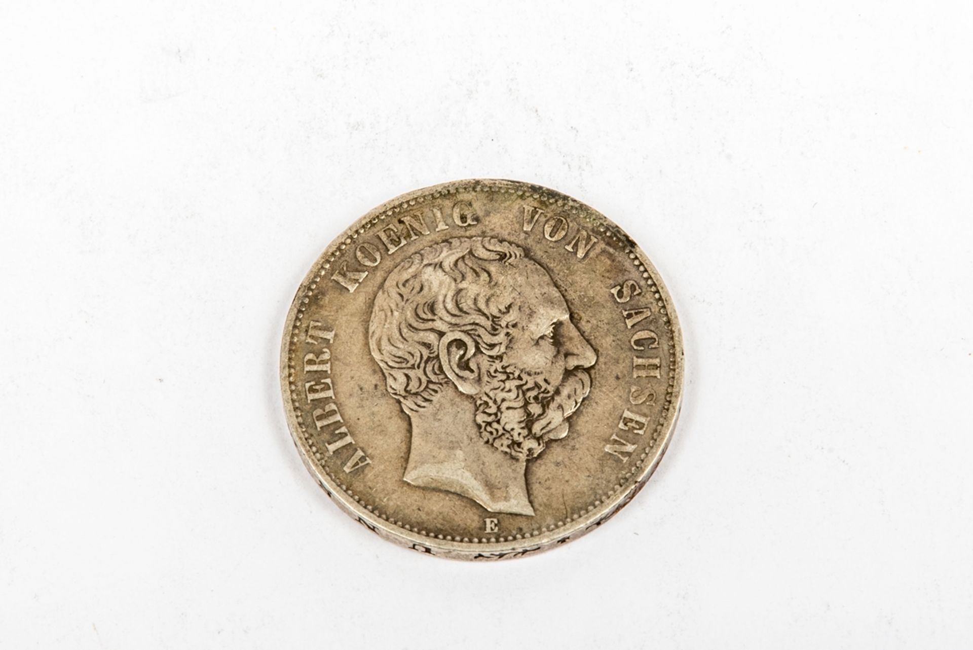 5 RM , Albert König von Sachsen, 1876