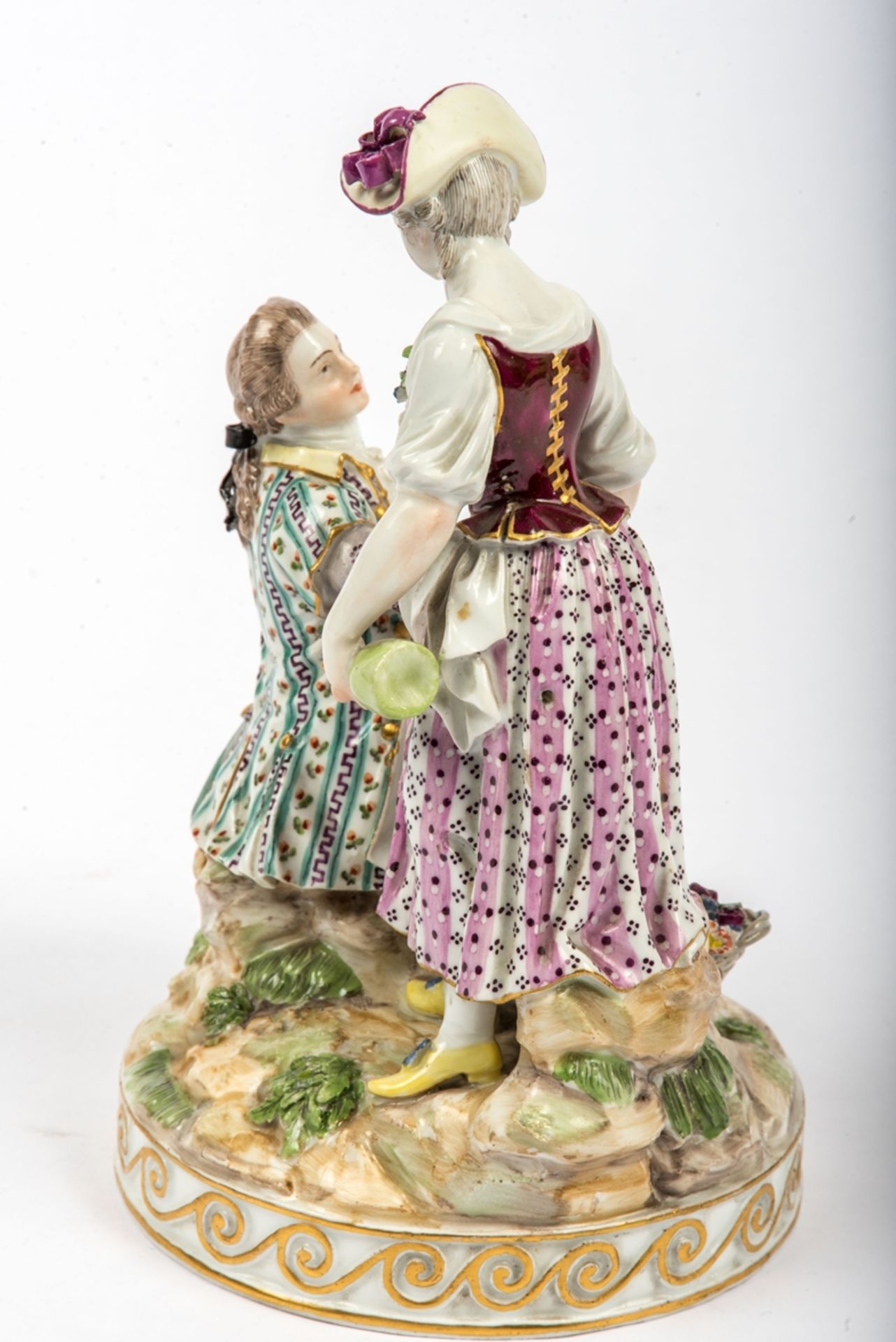 Meissen, Marcolini, Gärtnerin mit Kavalier - Bild 3 aus 5