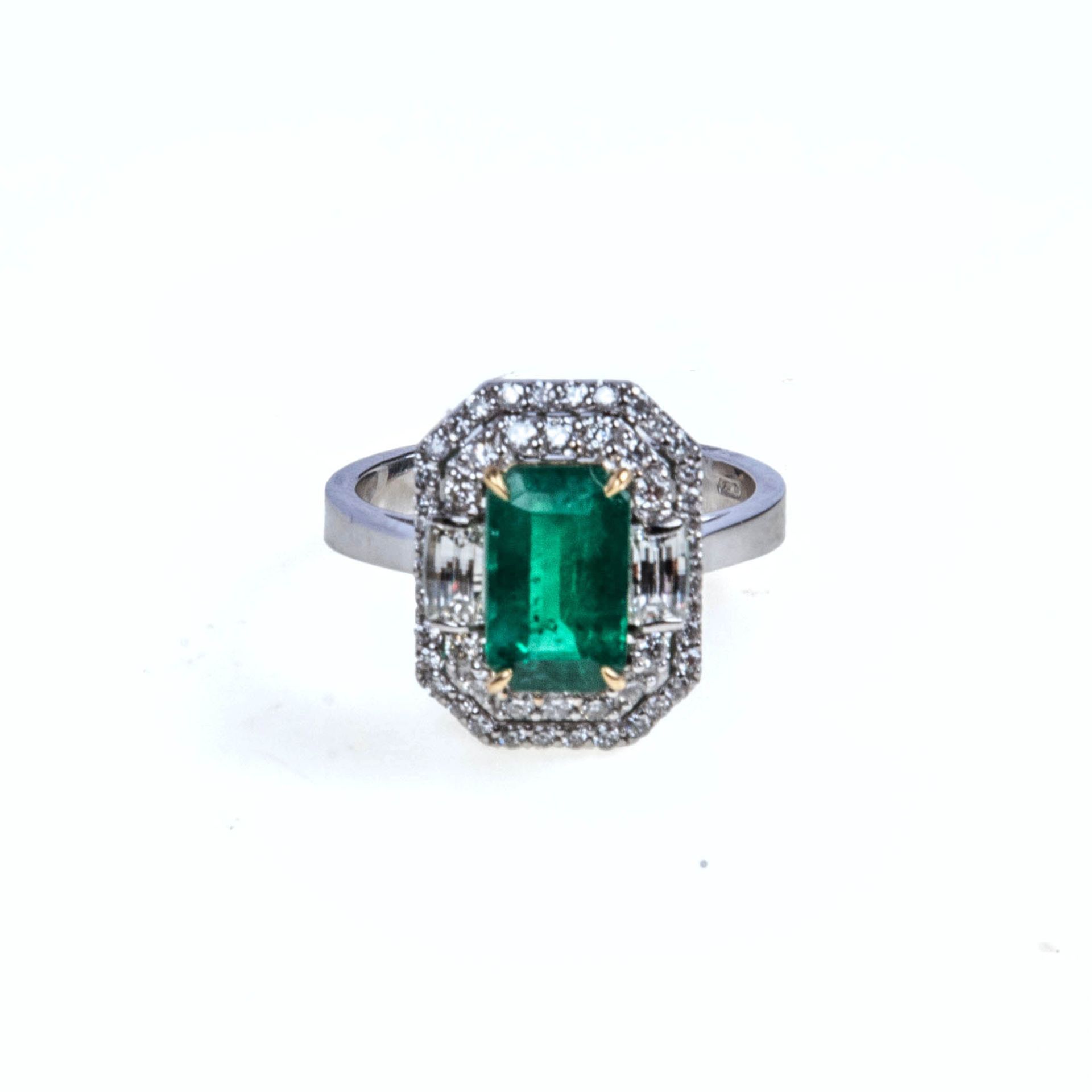 Smaragd-Brillant-Ring - Bild 3 aus 3