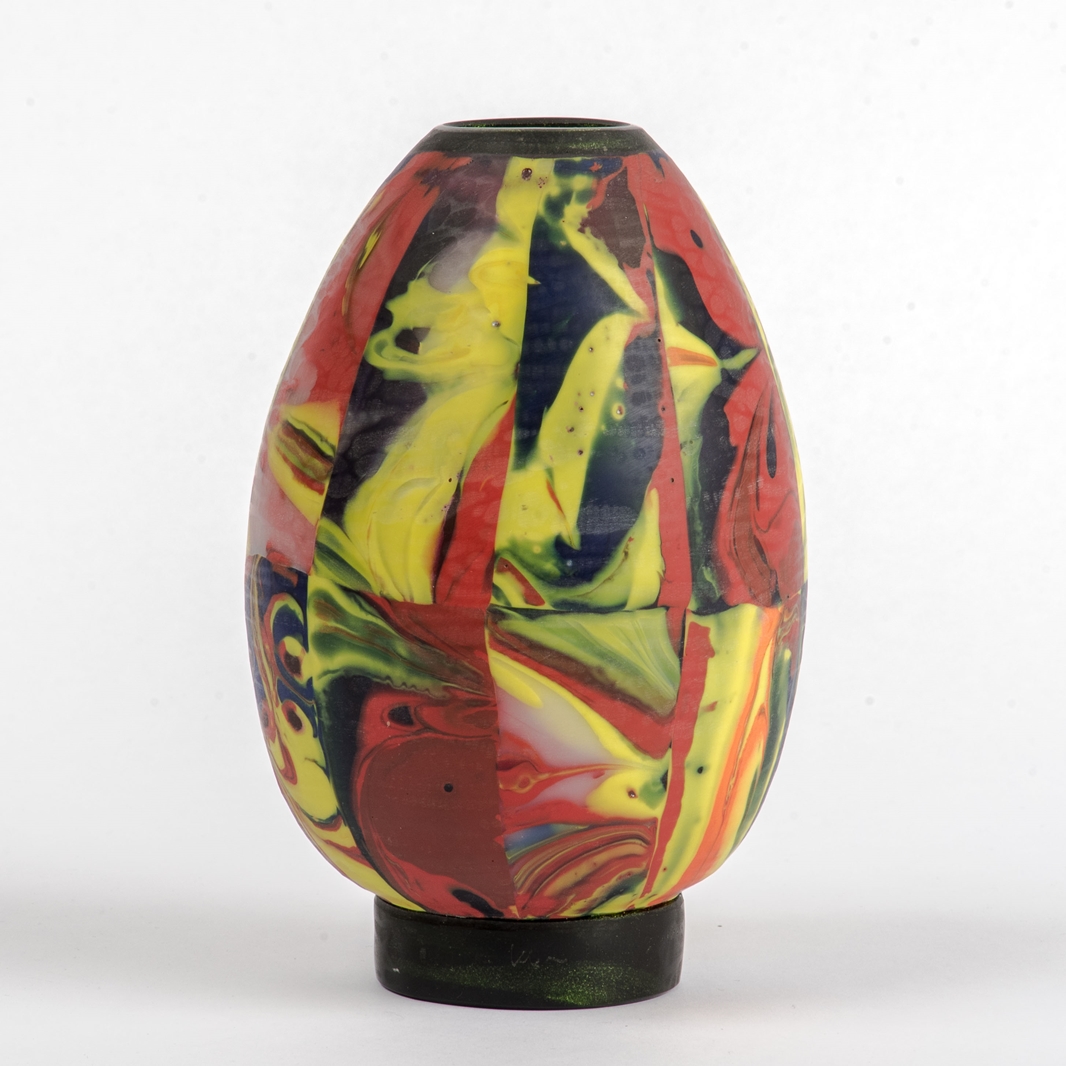 Studioglas Mosaikvase, KLAUS MOJE (1936 - 2016) - Image 2 of 2