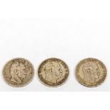 3 Münzen, 5 RM, Wilhelm I von Preußen