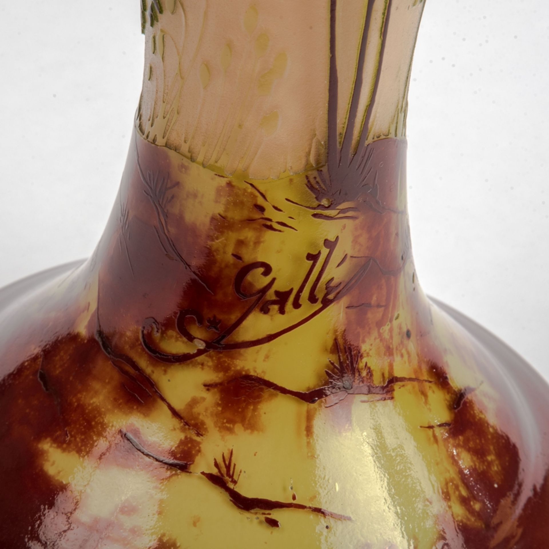 Emile Gallé, Nancy- Jugendstil Vase um 1900 - Bild 2 aus 5