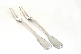 Paar Fleischgabeln, Augsburger Faden