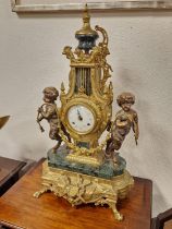 Franz Hermle Large 1930's Rococo Mantle Clock