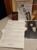 The Beatles Fan Club Signed Print, Welcome Letter and Iron-On Badge