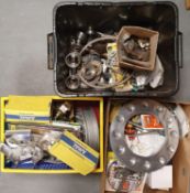 Norton Motorcycle Three Boxes Worth of Parts and Accessories - please see photos