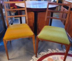 Afromosia Danish Teak Mid-Century Dining chairs, designed by Richard Hornby for Heal's (Fyne Ladye),