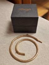 9ct Gold Choker Necklace - 43.2g