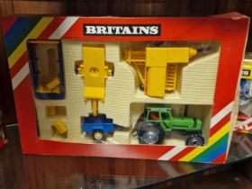Britains Ltd Boxed 9619 Deutz Tractor & Implements Set Farming Road Vehicle Model Toy