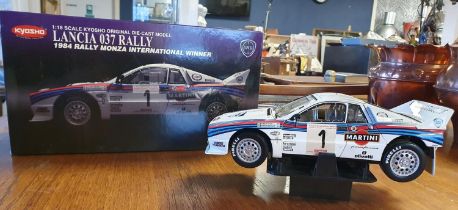 Kyosho Lancia Delta 037 Monza Rally Winner 1:18 Scale Model Car Toy (boxed)