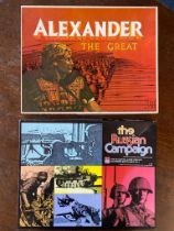Avalon Hill Pair of Strategic Wargames Military Board Games, inc Alexander the Great, & The Russian